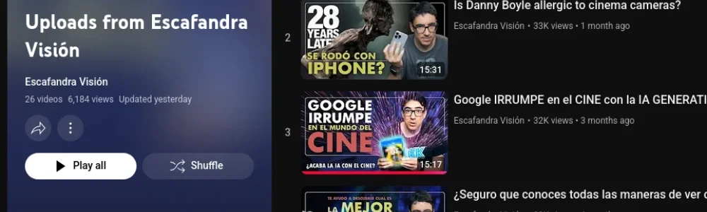 Recuperar el botón "Reproducir todo" de YouTube