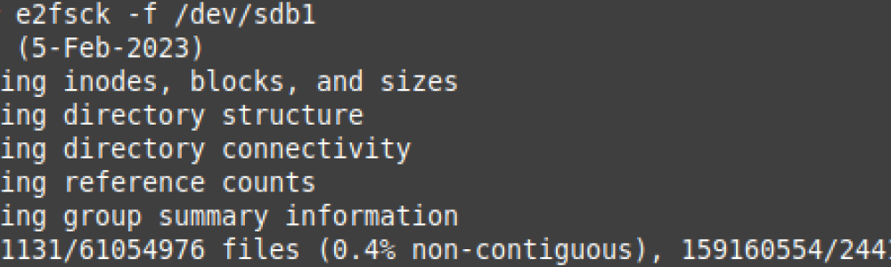 Linux: comprobar y reparar sistemas de ficheros de tipo EXT Linux: comprobar y reparar sistemas de ficheros de tipo EXT